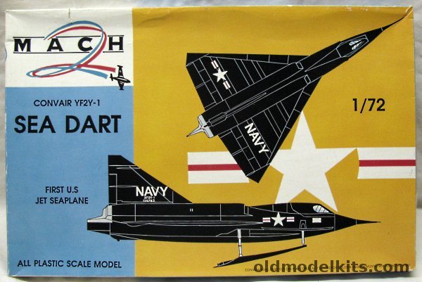 Mach 2 1/72 Convair YF2Y-1 Sea Dart - Supersonic USN Seaplane (Seadart), GP001 plastic model kit